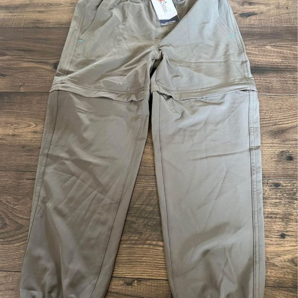 NEW Boys Khaki World Wide Sportsman Convertible Pants Sz M Bass Pro